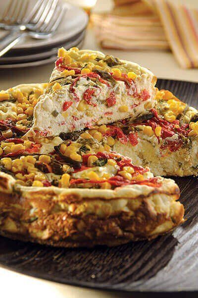 Pay de requesón con rajas