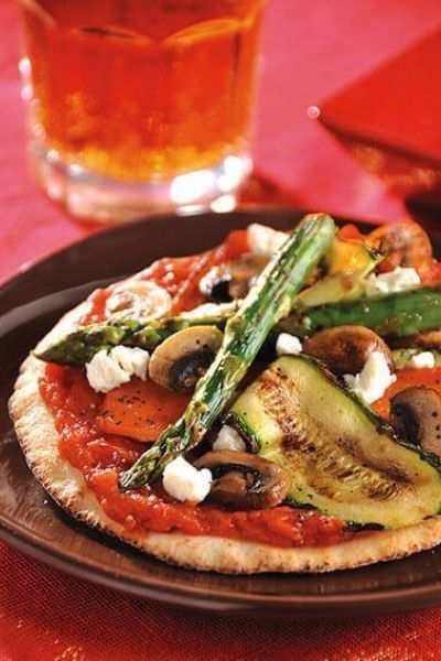 Pizza-Pita de verduras