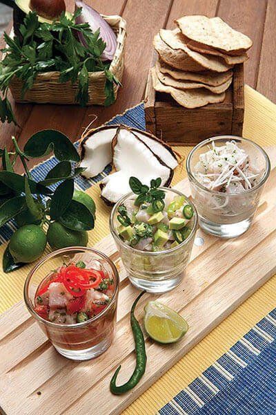 Trio de ceviches