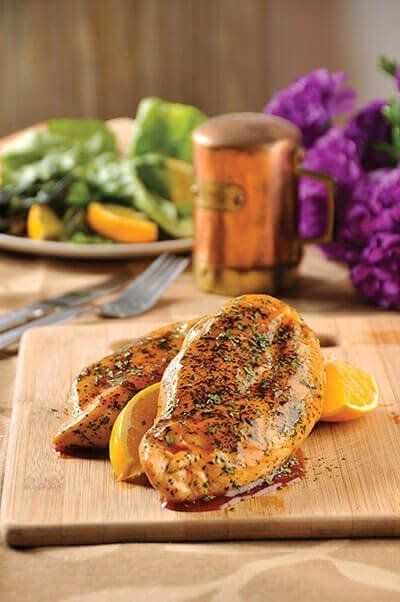 Pollo con miel de abeja