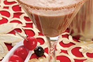 Coctel de chocolate "cacaotini"