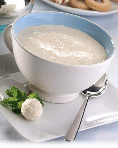 Chocolate blanco caliente