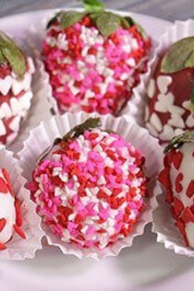 Fresas cubiertas con chocolate