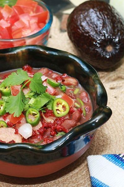 Frijoles charros con chorizo de soya|Frijoles charros con chorizo de soya|Frijoles charros con chorizo de soya