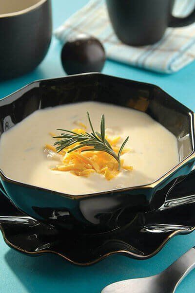 Sopa de papa con queso