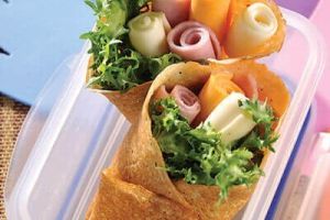 Crepas de jamón con queso