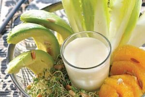 Ensalada de aguacate con naranja