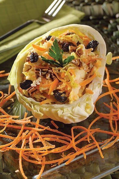 Ensalada de col y zanahoria