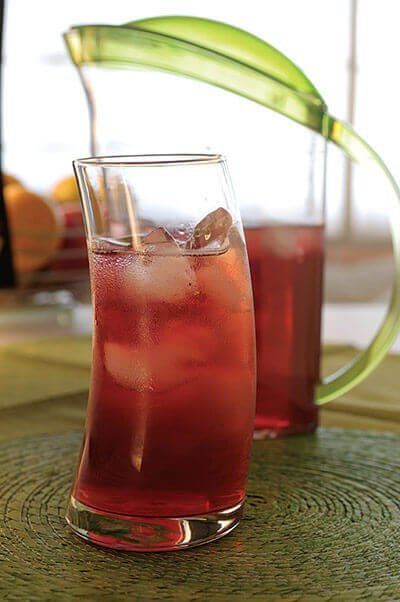 Té frío de arándanos