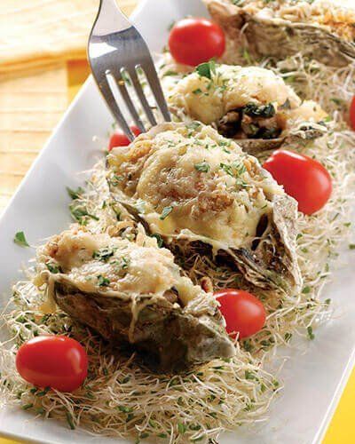 Ostiones Rockefeller