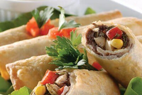 Rollitos crujientes de frijol