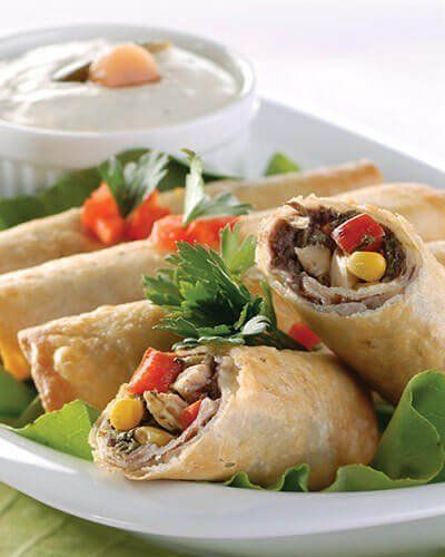 Rollitos crujientes de frijol