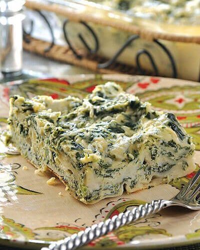 Lasagna de ricotta y espinacas