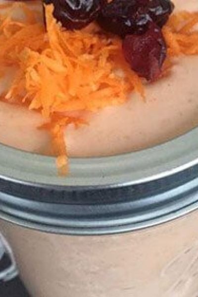 Smoothie de pastel de zanahoria