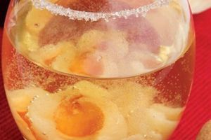 Bebida espumosa de lichi