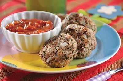Tortitas de picadillo con cilantro