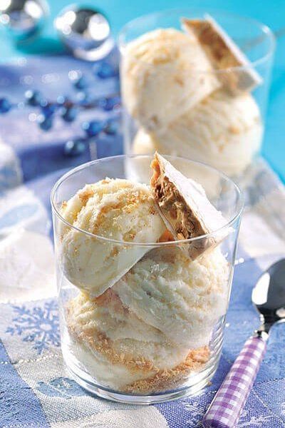 Helado de turrón