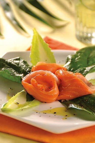 Carpaccio de salmón