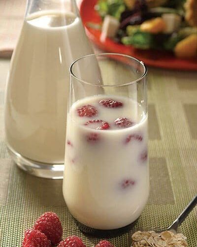 Agua de avena con moras