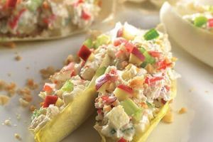 Ensalada de surimi con manzana