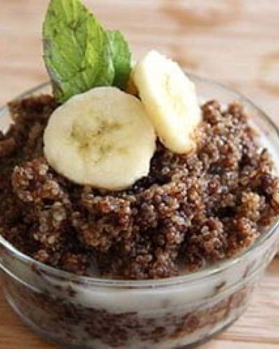 Bowl de quinoa con chocolate