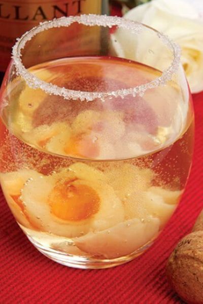 Bebida espumosa de lichi