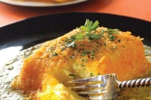 Queso con costra  de papitas