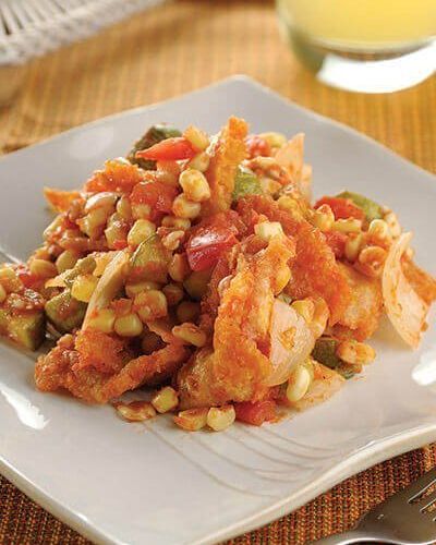 Chicharrón con calabacitas a la mexicana