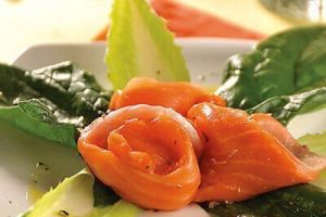 Carpaccio de salmón