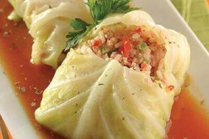 Rollos de col rellenos de jamón|Cocina con Alegría