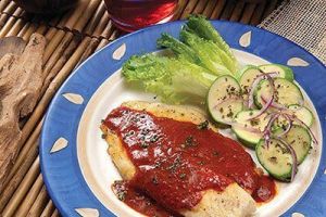 Pescado blanco al guajillo