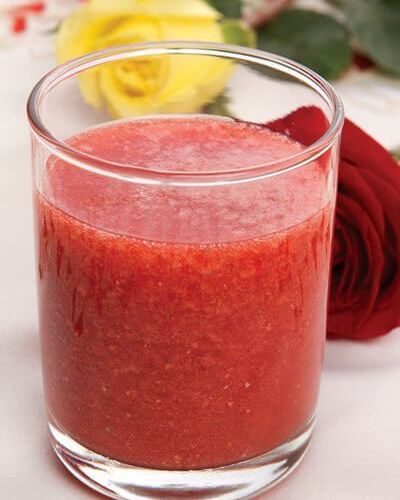 Agua de fresa con chía