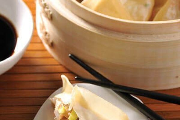 Dumplings de camarón