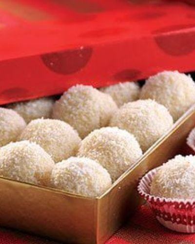 Trufas de chocolate con coco