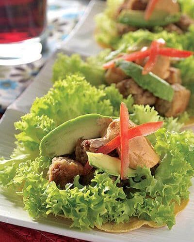 Carnitas de atún con mayonesa de chipotle