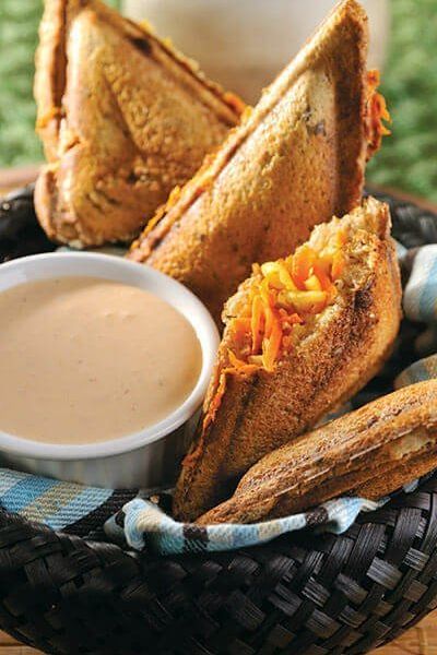 Sándwich de zanahoria con queso