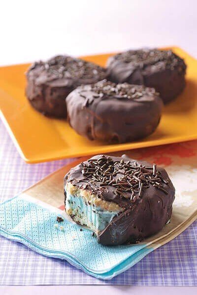 Sándwich helado de menta