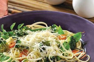 Ensalada de pasta con vegetales