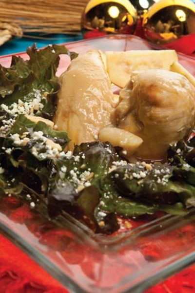 Pollo con salsa de guayaba