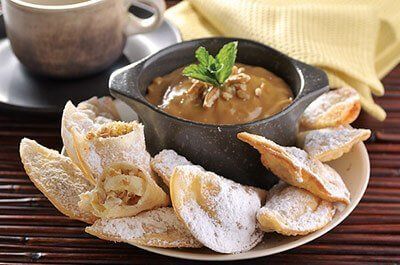 Empanaditas de plátano con dulce de leche