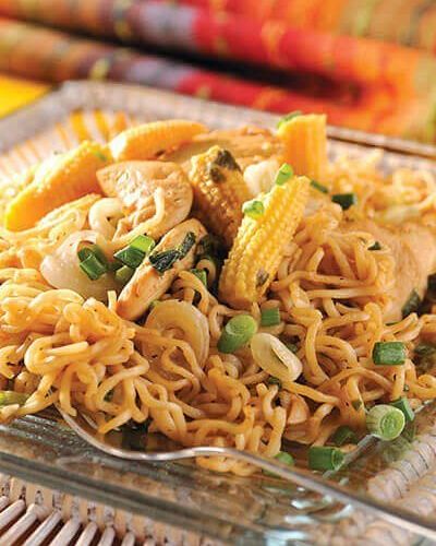 Fideos de pollo Teriyaki