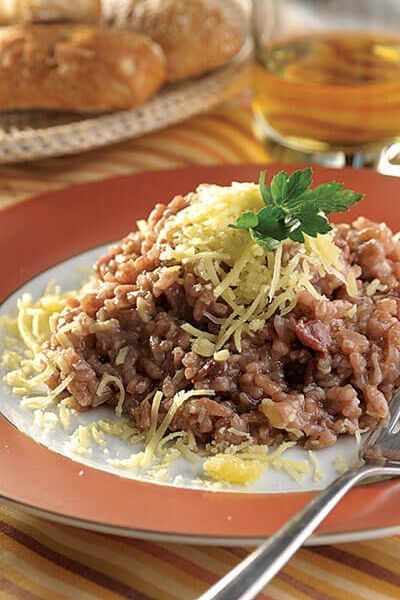 Risotto al vino tinto
