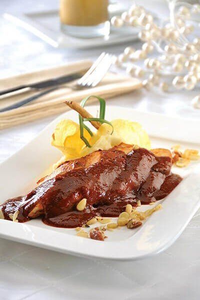 Pollo de olla navideño