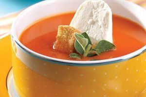 Sopa de pimiento rojo