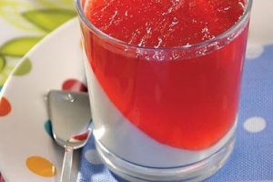 Gelatina de Jamaica con yogurt