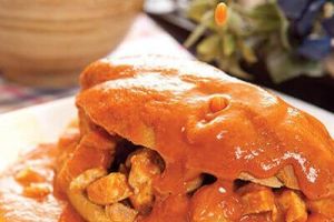 Torta ahogada de pollo