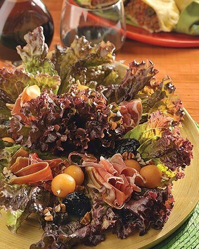 Ensalada de melón con jamón serrano