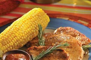 Chuletas de cerdo con maple