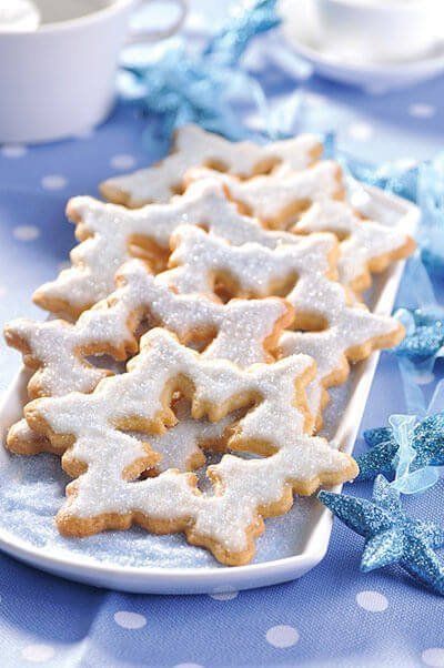 Copos de nieve decorados