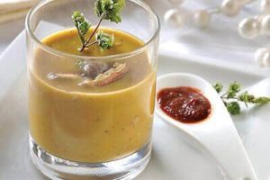 Sopa de castañas al perfume de chipotle